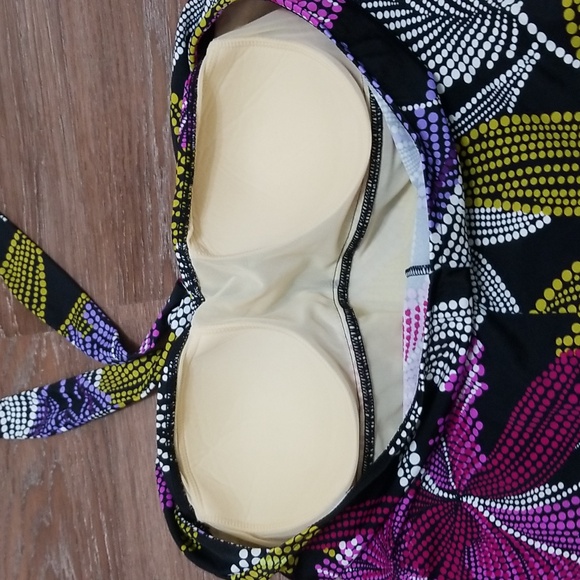 (18) Upstream Tropical Halter Coastal Ocean Beach Swimwear Swim Water Resortwear - Picture 3 of 10